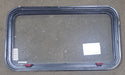 Black Radius Emergency Opening Window : 35 1/2" W X 19 3/4" H X 1 1/2" D - Young Farts RV Parts