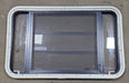 Black Radius Emergency Opening Window : 35" W X 21 1/4" H X 2" D - Young Farts RV Parts