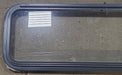 Black Radius Emergency Opening Window : 48 1/4" W X 15" H X 1 7/8" D - Young Farts RV Parts