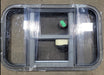 Black Radius Opening Window : 24 1/2" W X 15 1/2" H X 2" D - Young Farts RV Parts