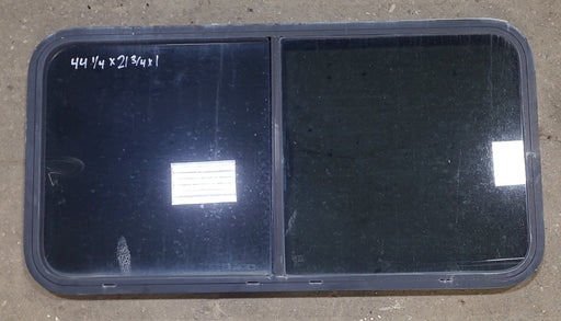 Black Radius Opening Window : 44 1/4" W X 21 3/4" H X 1" D - Young Farts RV Parts
