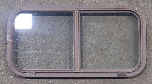 Brown Radius Opening Window : 30 1/4" W X 15" H X 1" D - Young Farts RV Parts