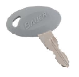 Key AP Products 013-689716 Bauer; Replacement Key For Bauer RV 700 Series Door Lock - Young Farts RV Parts