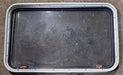 Used Black Radius Emergency Opening Window : 35 1/2" W x 21 3/4" H x 1 5/8" D - Young Farts RV Parts