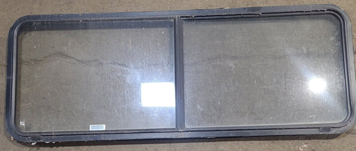 Used Black Radius Opening Window : 60 1/4" W x 21 3/4" H x 1 3/4" D - Young Farts RV Parts