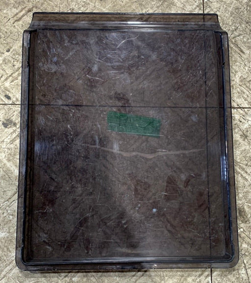 Used Dometic Crisper Bin Cover (Black) 2002727010 Old Style 9 5/8" x 11 5/8" D - Young Farts RV Parts