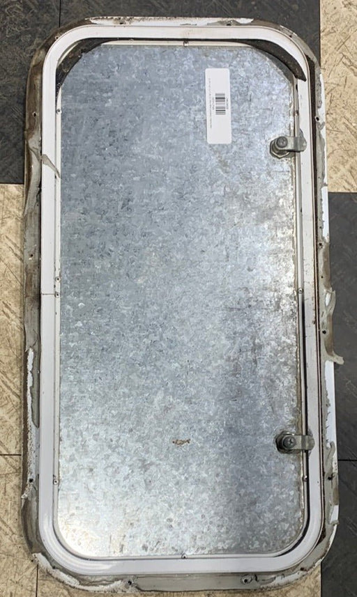 Used Radius Cornered Cargo Door 23 3/4" x 11 7/8" x 3/4" D - Young Farts RV Parts