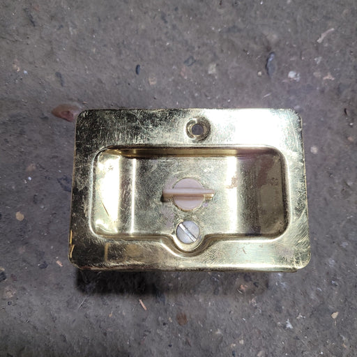 Used RV Pocket Door Brass Privacy Lock - Young Farts RV Parts