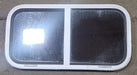 Used White Radius Opening Window : 30" W x 15" H x 1 1/8" D - Young Farts RV Parts