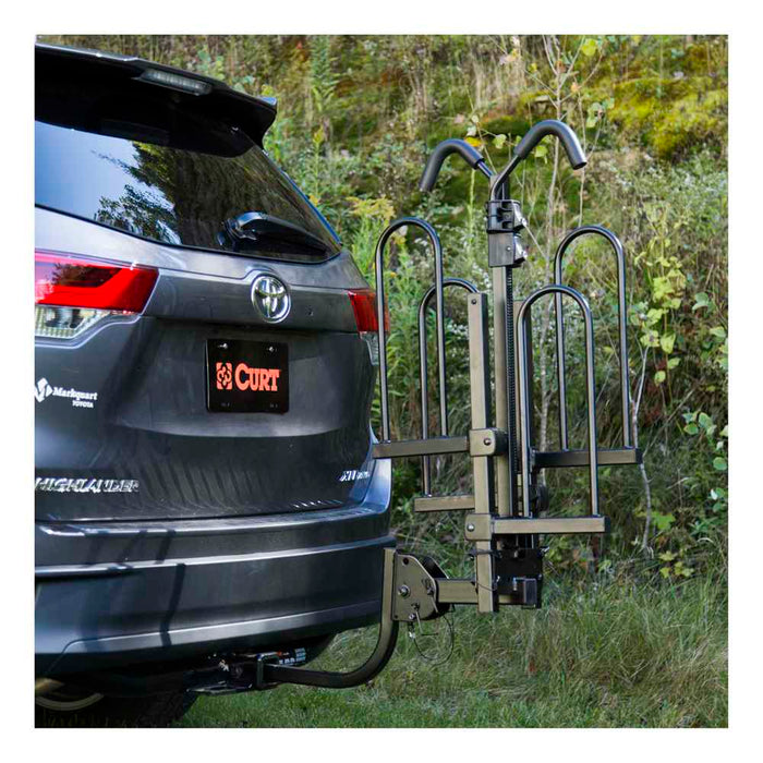 Buy Curt Manufacturing 18085 Tray-Style Hitch-Mounted Bike Rack (2 Bikes