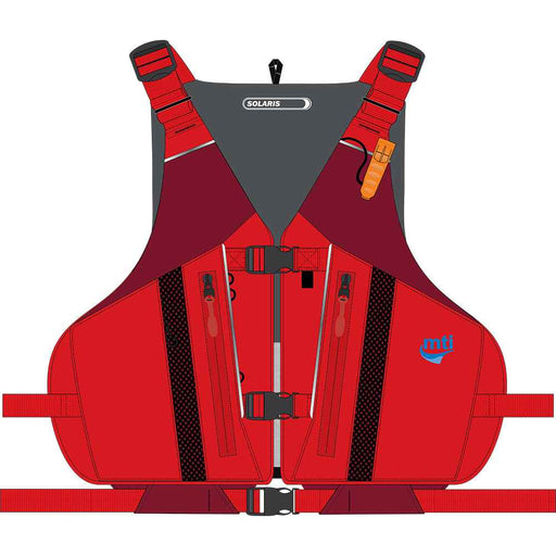 Buy MTI Life Jackets MV807N-M/L-4 Solaris Life Jacket - Red - Medium/Large
