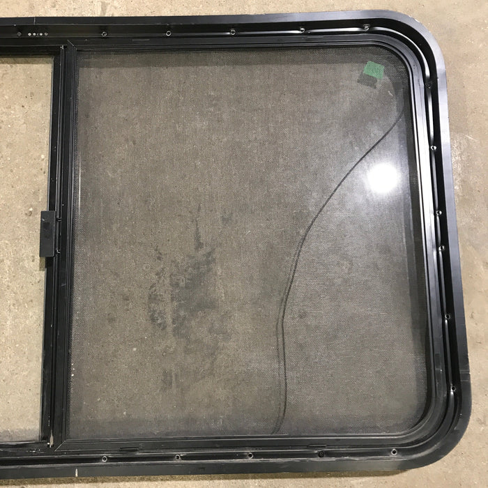 Used Black Radius Opening Window : 45.5" x 25.5" x 1.875"