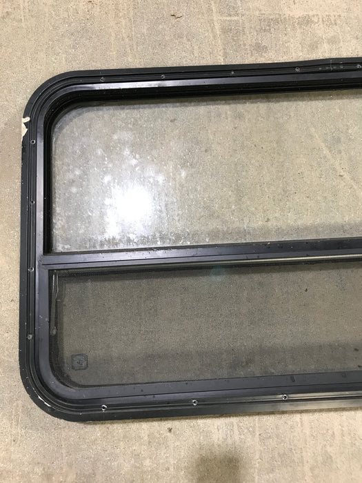 Used Black Radius Opening Window : 41 1/2" W x 21 1/2" H x 2" D