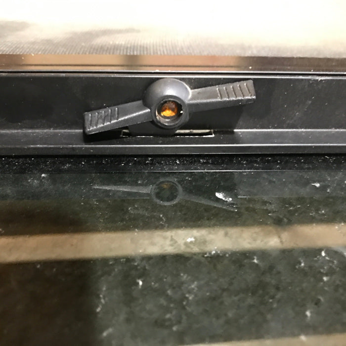 Used Black Radius Opening Window : 35.5" X 21.5" X 1.5"
