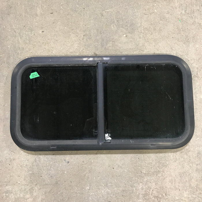 Used Black Radius Opening Window : 29.5" X 14.5" X 1.5"