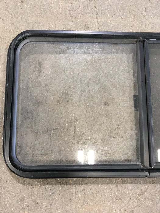 Used Black Radius Opening Window : 42 1/2" W x 22 1/2" H x 2" D