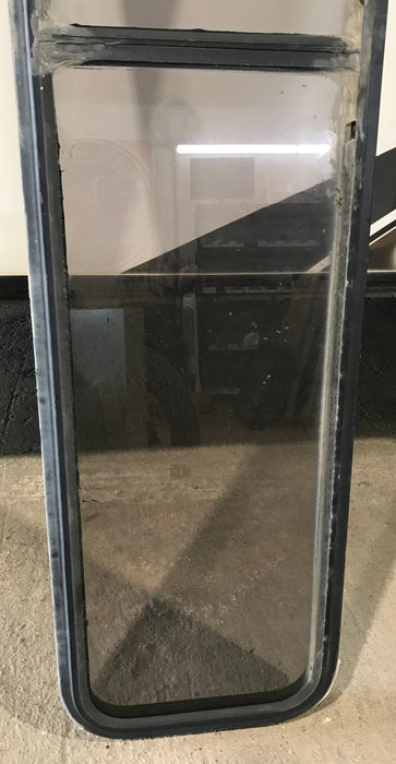 Used Black Radius Non Opening Window : 72 1/2" W x 15" H x 1 7/8"