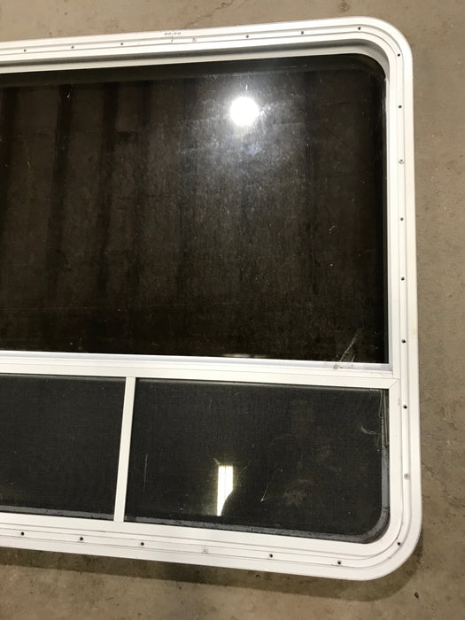 Used White Radius Opening Window : 35 1/2" W x 35 1/2" H x 1 7/8" D