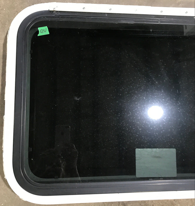 Used White Radius Emergency Opening Window : 29 1/2" W x 19 1/2" H x 1 7/8" D