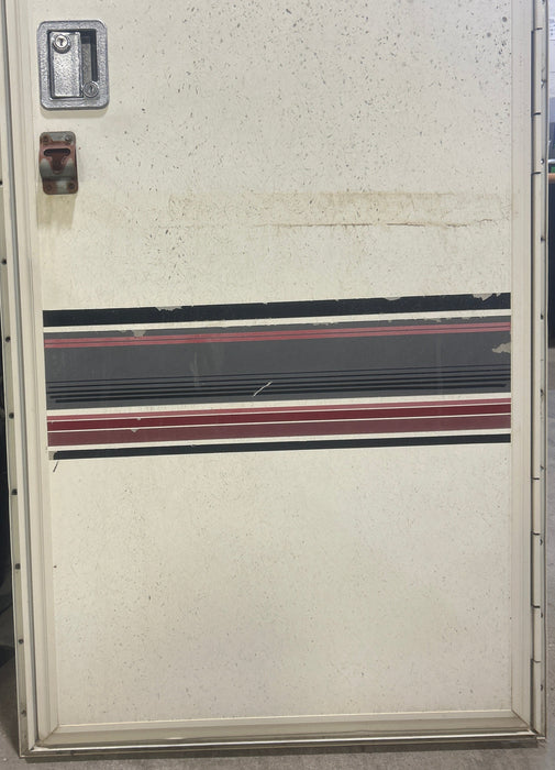 Used RV Square Corner Entry Door 25 3/4" W x 69 1/2" H
