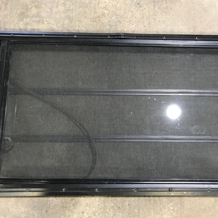 Used Black Radius Opening Window : 59.75" x 21.75" x 2"