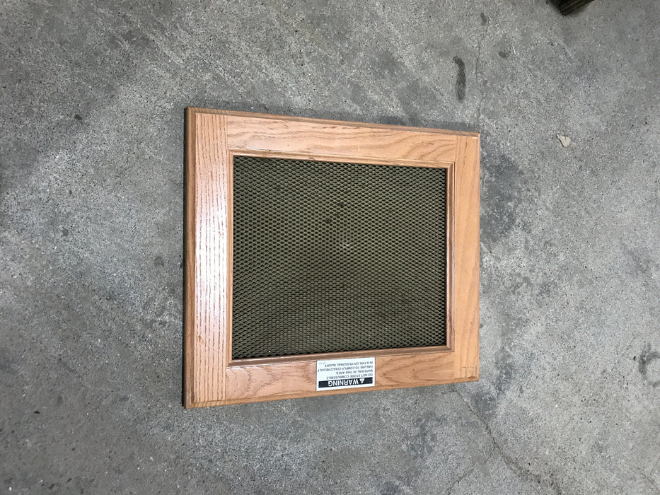 Used Wooden RV Interior Furnace Access Door 16" W X  14" H