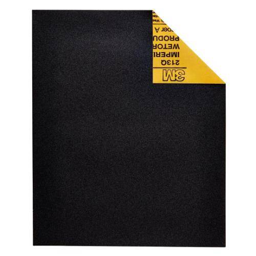 Wetordry Sandpaper - 9" x 11"; 320 Grit; Black; 10 Sheets Per Pack - 99421