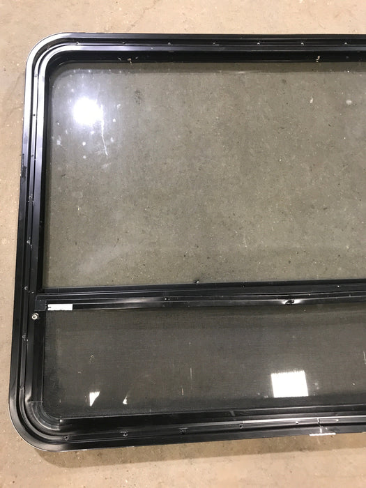 Used Black Radius Opening Window : 48" W x 35 1/2" H x 2" D