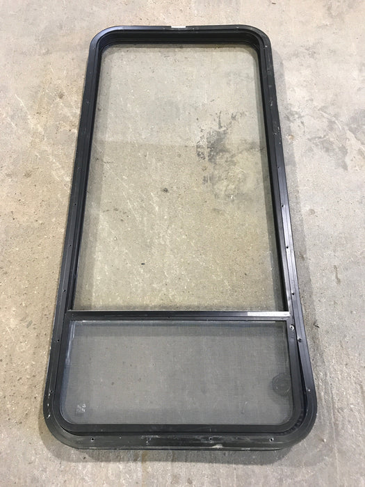 Used Black Radius Opening Window : 23 1/2" W x 52" H x 1 7/8"