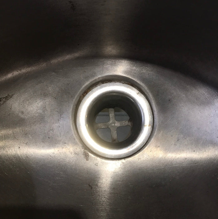 Used Oval Stainless Steel Sink Single Bowl
