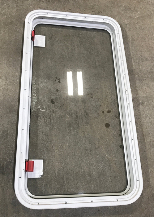 Used White Radius Emergency Opening Window : 41 1/2" X 21 1/2" X 2" D