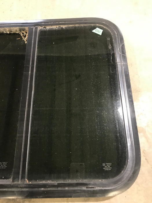Used Black Radius Opening Window : 23 1/2" W x 21 1/2" H x 1 7/8" D