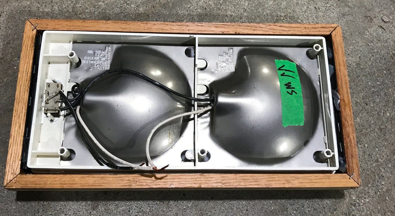 USED Retro RV Interior Light Fixture - DOUBLE