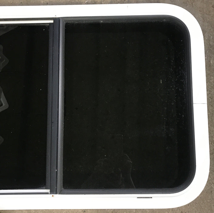 Used White Radius Opening Window : 29 1/2" W x 19 1/2" H x 1 7/8" D
