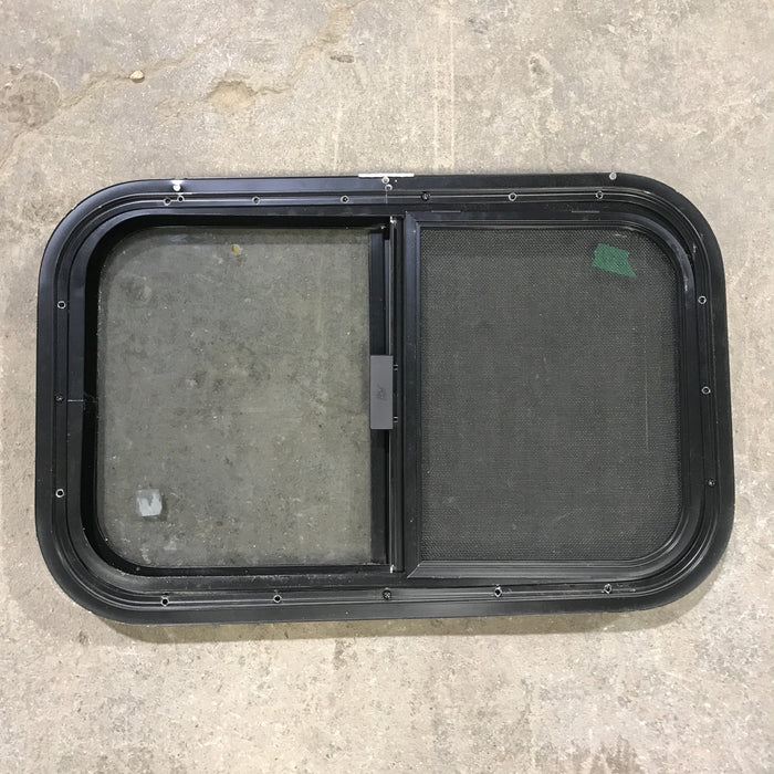 Used Black Radius Opening Window : 23.5" X 14.5" X 1.25"
