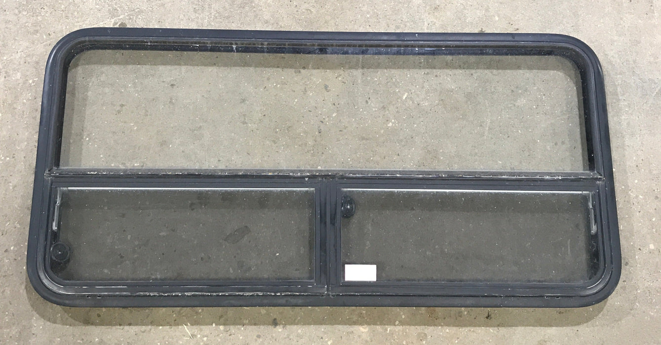 Used Black Radius Window : 53 1/4" W x 25 1/4" H x 2 1/4" D