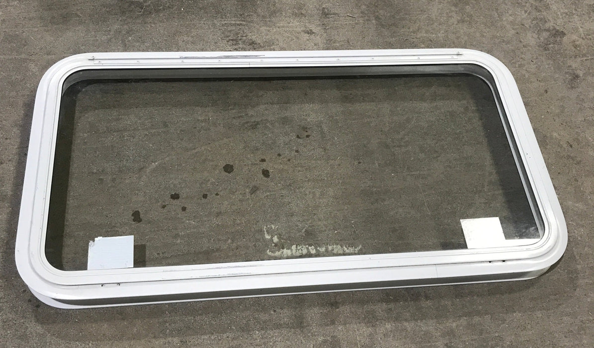 Used White Radius Emergency Opening Window : 41 1/2" X 21 1/2" X 2" D