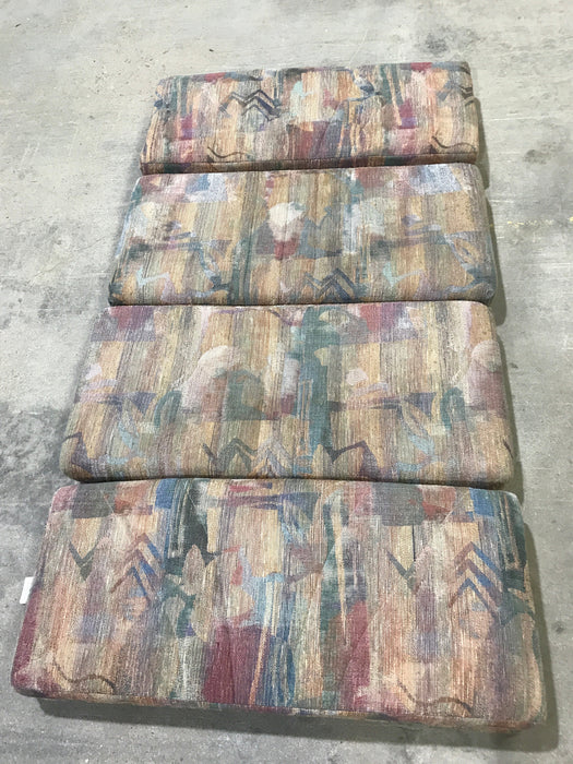 Used Dinette Cushion Set- 4 piece- 2 @ 40" x 18" x 6" D, 2 @ 40" x 17" x 6" D