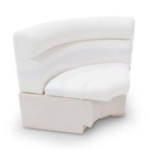 Taylor Made Platinum Series Boat Lounge Seat - Radius Corner Seat; White - 674645