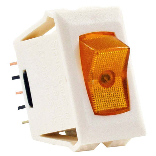 1 Pk 12V On/Off Switch Amber /Ivory - Young Farts RV Parts
