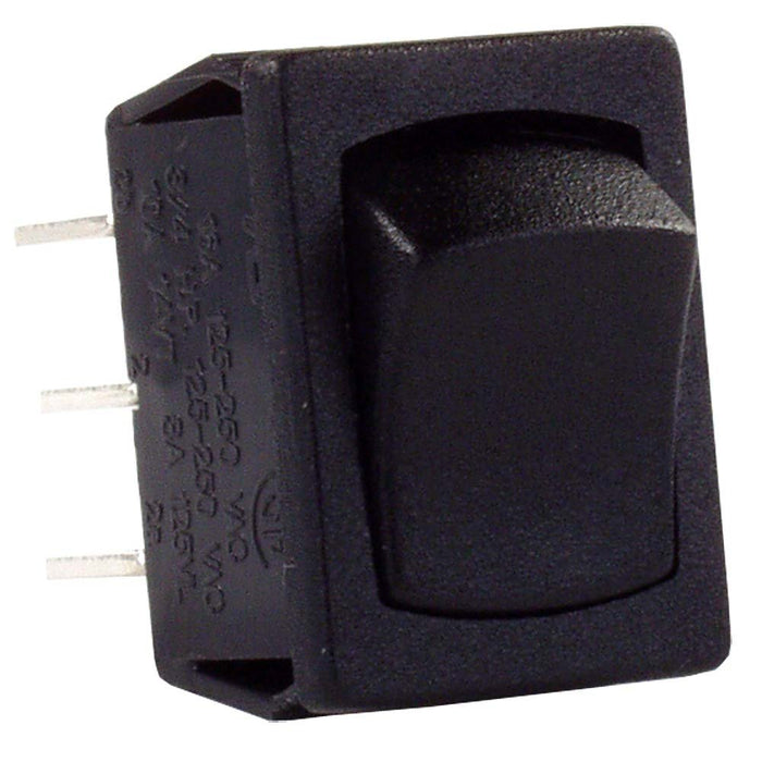 1 Pk 12V On/On Mini DPST - Black - Young Farts RV Parts