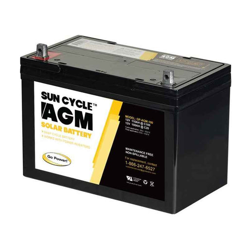 100 Amp AGM Deep Cycle Rechargeable Replacement Battery (No Maintenance) - Young Farts RV Parts