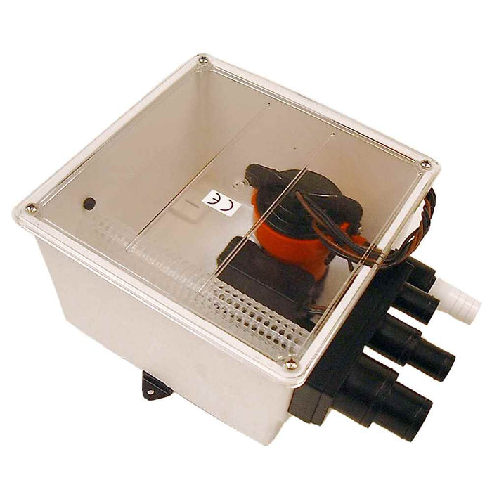 1000 GPH Multi Port Shower Pump 12V w/Switch - Young Farts RV Parts