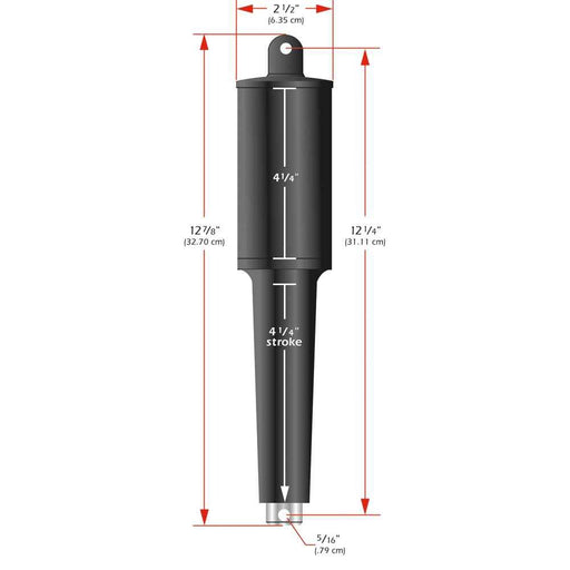 102XD Extreme Duty Actuator - 24V - 4 - 1/4" Stroke - 5/16" Hardware - Young Farts RV Parts