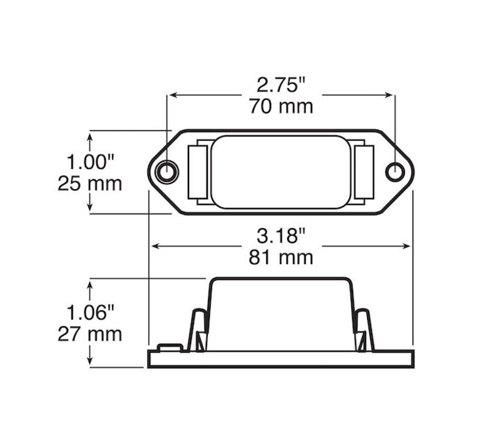 107W Mini - Lite Amber - Young Farts RV Parts