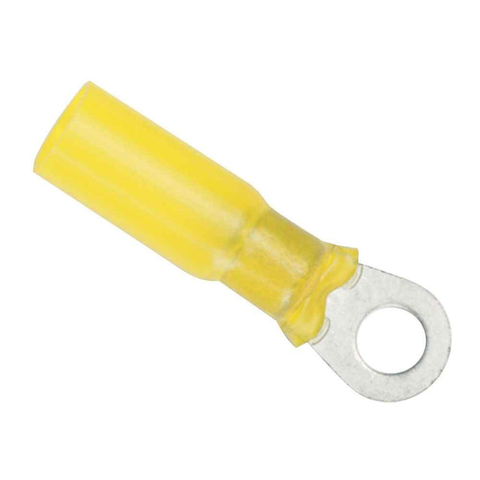 12 - 10 Gauge - 1/4" Heat Shrink Ring Terminal - 100 - Pack - Young Farts RV Parts