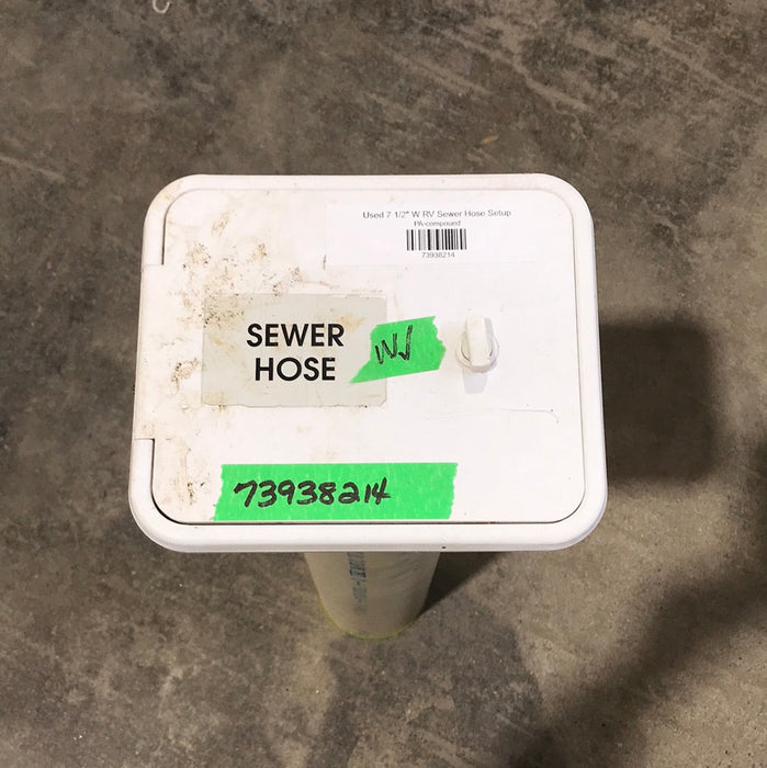Used 7 1/2" W RV Sewer Hose Setup