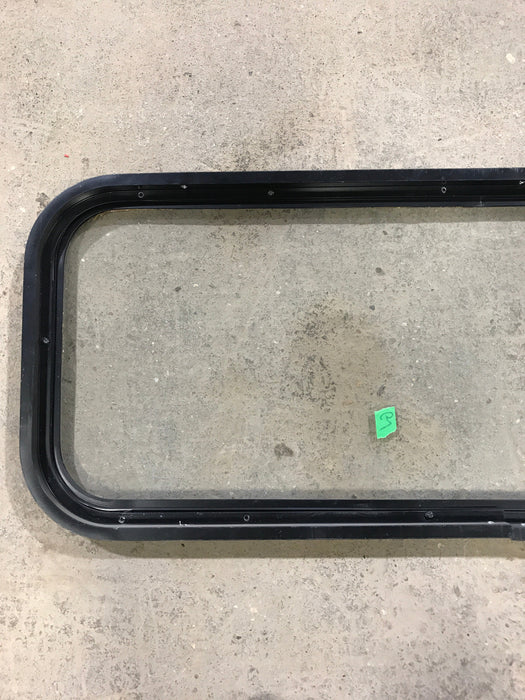 Used Black Radius Non Opening Window : 41 3/4" W x 14 3/4" H x 1 1/2" D