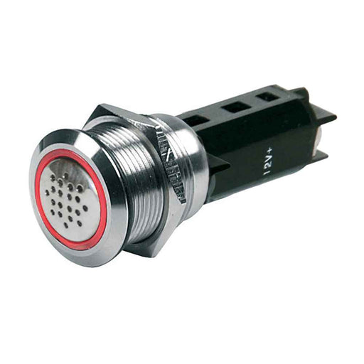 12V Buzzer w/Warning Light - Red - Young Farts RV Parts