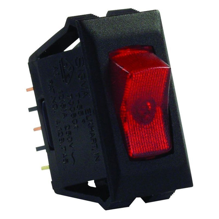 JR Products 12525 12V Illuminating Switch - Red/Black